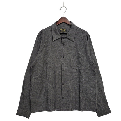 【中古品】【メンズ】 HEADWAYZ ヘッドウェイズ TYPE VSL9 PLAIN FLANNEL SHIRT プレーンフランネルシャツ 長袖 トップス 145-251212-kh-04-izu サイズ：L カラー：ブラック 万代Net店