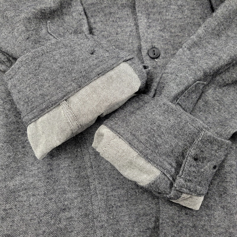 【中古品】【メンズ】 HEADWAYZ ヘッドウェイズ TYPE VSL9 PLAIN FLANNEL SHIRT プレーンフランネルシャツ 長袖 トップス 145-251212-kh-04-izu サイズ：L カラー：ブラック 万代Net店