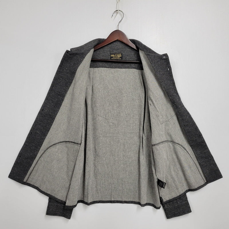 【中古品】【メンズ】 HEADWAYZ ヘッドウェイズ TYPE VSL9 PLAIN FLANNEL SHIRT プレーンフランネルシャツ 長袖 トップス 145-251212-kh-04-izu サイズ：L カラー：ブラック 万代Net店