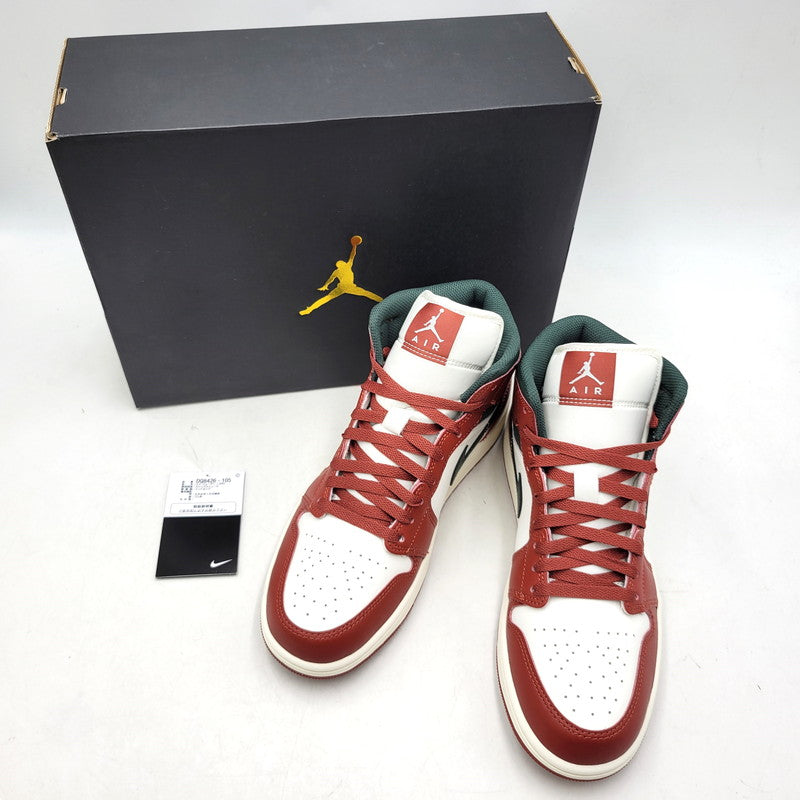 【中古美品】【メンズ】 NIKE ナイキ AIR JORDAN 1 MID DQ8426-105 エアジョーダン 1 ミッド スニーカー シューズ 靴 160-251204-as-26-izu サイズ：27.5cm カラー：SAIL/MIDNIGHT GREEN 万代Net店