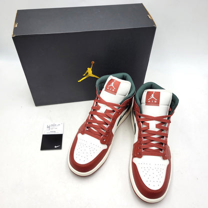 【中古美品】【メンズ】 NIKE ナイキ AIR JORDAN 1 MID DQ8426-105 エアジョーダン 1 ミッド スニーカー シューズ 靴 160-251204-as-26-izu サイズ：27.5cm カラー：SAIL/MIDNIGHT GREEN 万代Net店