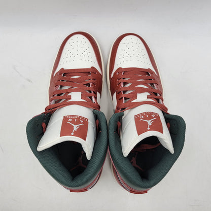 【中古美品】【メンズ】 NIKE ナイキ AIR JORDAN 1 MID DQ8426-105 エアジョーダン 1 ミッド スニーカー シューズ 靴 160-251204-as-26-izu サイズ：27.5cm カラー：SAIL/MIDNIGHT GREEN 万代Net店