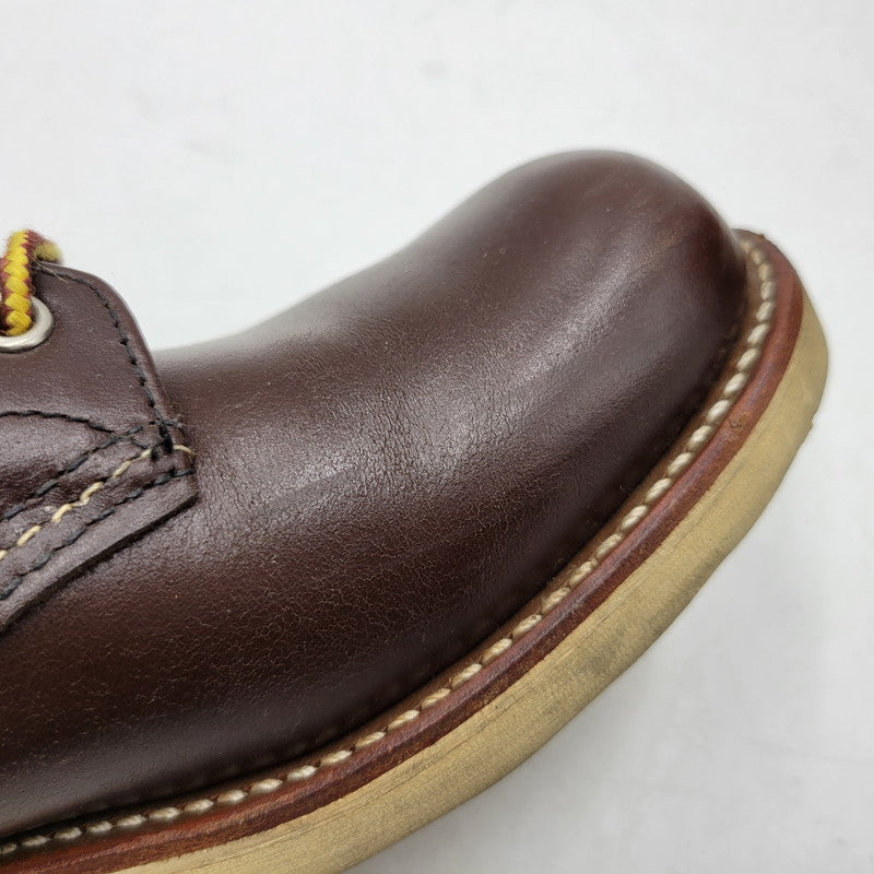 【中古品】【メンズ】 RED WING レッドウィング 8134 USA製 2010年製 刺繍羽タグ 6INCH CLASSIC PLAIN TOE 6インチ クラシック プレーン トゥ シューズ ブーツ 靴 164-251201-cs-13-izu サイズ：26.5cm カラー：ブラウン 万代Net店