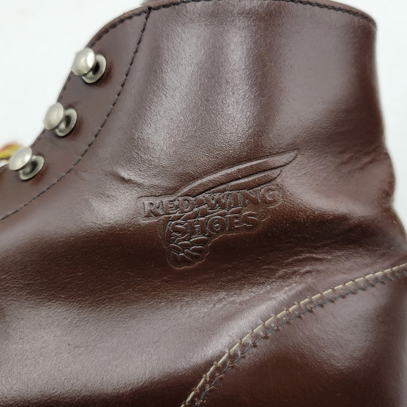 【中古品】【メンズ】 RED WING レッドウィング 8134 USA製 2010年製 刺繍羽タグ 6INCH CLASSIC PLAIN TOE 6インチ クラシック プレーン トゥ シューズ ブーツ 靴 164-251201-cs-13-izu サイズ：26.5cm カラー：ブラウン 万代Net店
