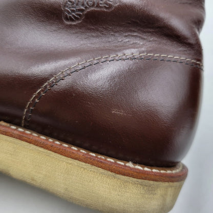 【中古品】【メンズ】 RED WING レッドウィング 8134 USA製 2010年製 刺繍羽タグ 6INCH CLASSIC PLAIN TOE 6インチ クラシック プレーン トゥ シューズ ブーツ 靴 164-251201-cs-13-izu サイズ：26.5cm カラー：ブラウン 万代Net店