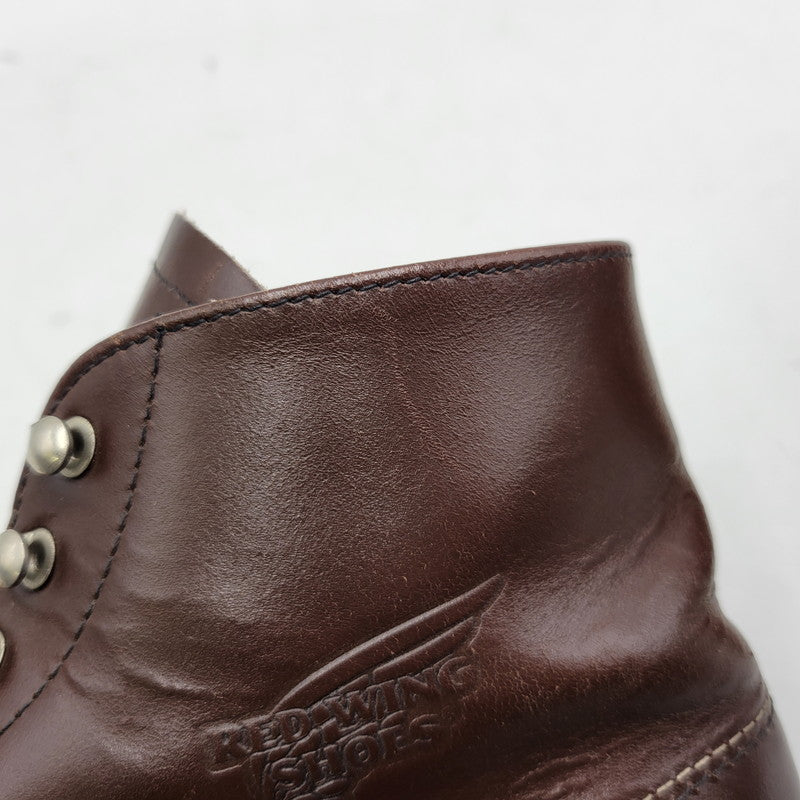 【中古品】【メンズ】 RED WING レッドウィング 8134 USA製 2010年製 刺繍羽タグ 6INCH CLASSIC PLAIN TOE 6インチ クラシック プレーン トゥ シューズ ブーツ 靴 164-251201-cs-13-izu サイズ：26.5cm カラー：ブラウン 万代Net店