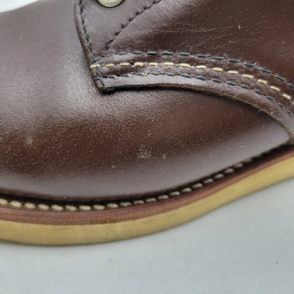 【中古品】【メンズ】 RED WING レッドウィング 8134 USA製 2010年製 刺繍羽タグ 6INCH CLASSIC PLAIN TOE 6インチ クラシック プレーン トゥ シューズ ブーツ 靴 164-251201-cs-13-izu サイズ：26.5cm カラー：ブラウン 万代Net店