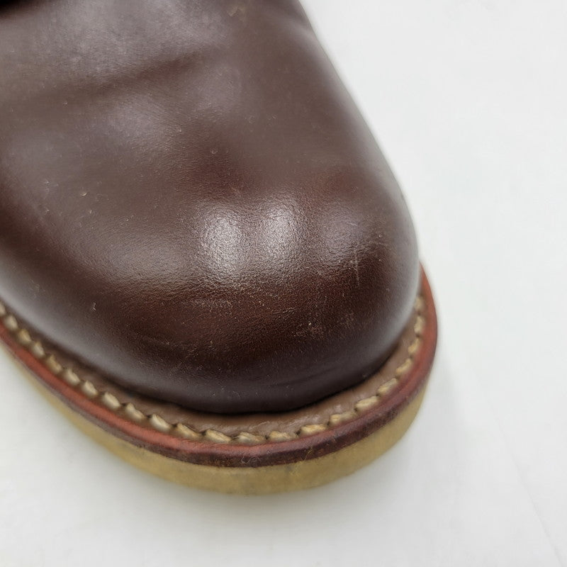 【中古品】【メンズ】 RED WING レッドウィング 8134 USA製 2010年製 刺繍羽タグ 6INCH CLASSIC PLAIN TOE 6インチ クラシック プレーン トゥ シューズ ブーツ 靴 164-251201-cs-13-izu サイズ：26.5cm カラー：ブラウン 万代Net店