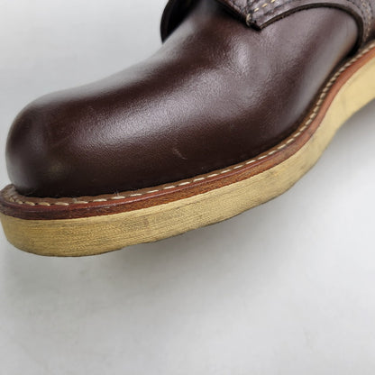 【中古品】【メンズ】 RED WING レッドウィング 8134 USA製 2010年製 刺繍羽タグ 6INCH CLASSIC PLAIN TOE 6インチ クラシック プレーン トゥ シューズ ブーツ 靴 164-251201-cs-13-izu サイズ：26.5cm カラー：ブラウン 万代Net店