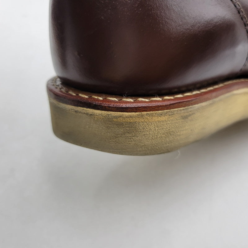 【中古品】【メンズ】 RED WING レッドウィング 8134 USA製 2010年製 刺繍羽タグ 6INCH CLASSIC PLAIN TOE 6インチ クラシック プレーン トゥ シューズ ブーツ 靴 164-251201-cs-13-izu サイズ：26.5cm カラー：ブラウン 万代Net店