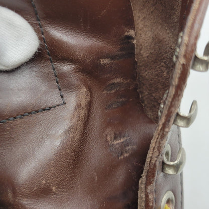 【中古品】【メンズ】 RED WING レッドウィング 8134 USA製 2010年製 刺繍羽タグ 6INCH CLASSIC PLAIN TOE 6インチ クラシック プレーン トゥ シューズ ブーツ 靴 164-251201-cs-13-izu サイズ：26.5cm カラー：ブラウン 万代Net店