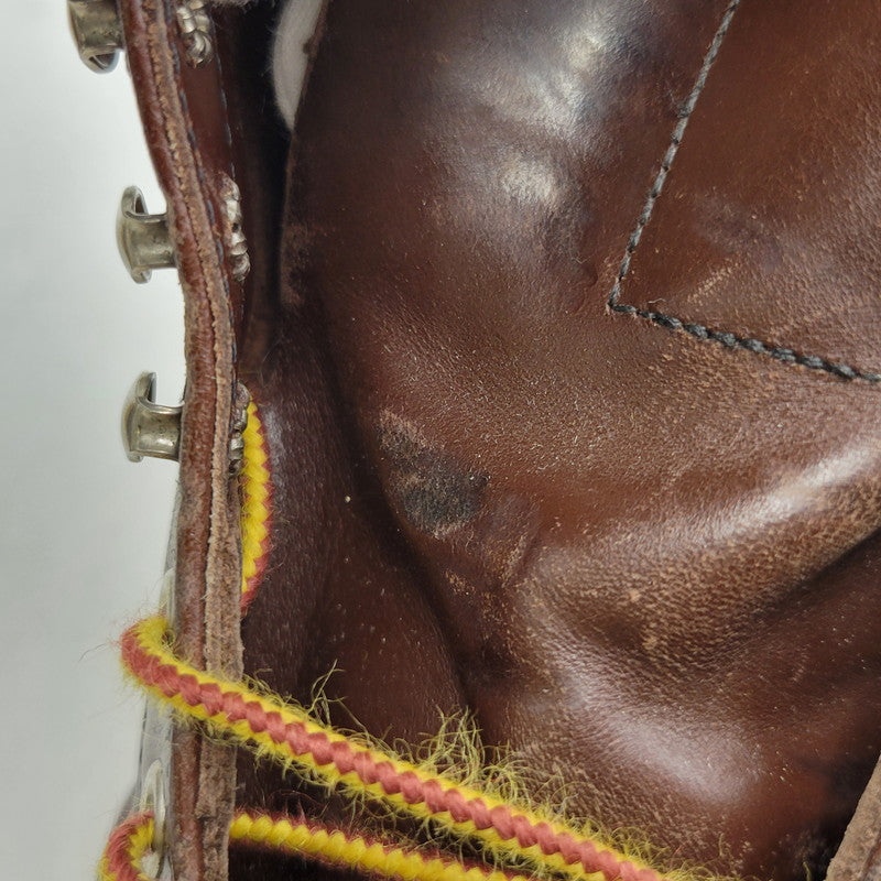 【中古品】【メンズ】 RED WING レッドウィング 8134 USA製 2010年製 刺繍羽タグ 6INCH CLASSIC PLAIN TOE 6インチ クラシック プレーン トゥ シューズ ブーツ 靴 164-251201-cs-13-izu サイズ：26.5cm カラー：ブラウン 万代Net店