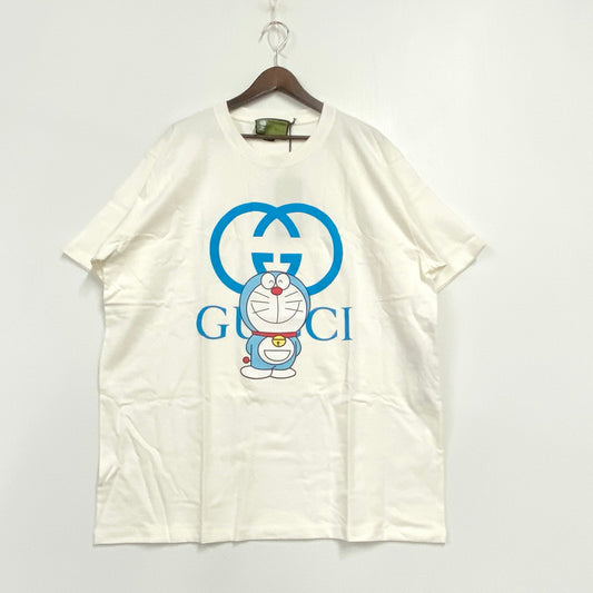 【中古美品】【メンズ】 GUCCI グッチ ×DORAEMON ドラえもん 616036-XJDEZ 50TH ANNIVERSARY 50周年 アニバーサリー ドラえもん PRINT T-SHIRT プリント Tシャツ トップス 半袖 141-251201-ya-06-izu サイズ：XL カラー：WHITE 万代Net店
