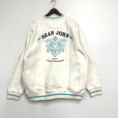 【中古品】【メンズ】 Sean John ショーンジョン 黒タグ 00S SWEATSHIRT スウェット シャツ トップス トレーナー 146-251206-ya-11-izu サイズ：XXXL カラー：WHITE 万代Net店