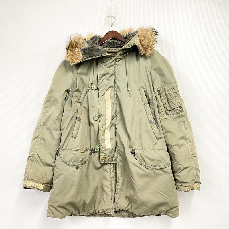 【現状渡し品】【メンズ】 US ARMY ユーエス アーミー 8415-899-0380 70年製 SCOVILL スコービル ジッパー 70S TYPE N-3B FLIGHT JACKET フライトジャケット アウター 146-251201-ya-08-izu サイズ：M カラー：カーキ 万代Net店