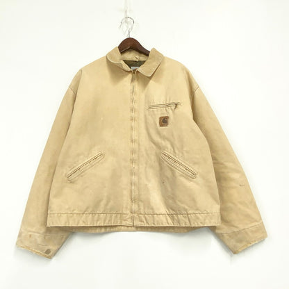 【現状渡し品】【メンズ】 Carhartt カーハート J43WET USA製 90S BLANKET LINER ブランケット ライナー DETROIT JACKET デトロイト ジャケット アウター 146-251201-ya-10-izu サイズ：2XL カラー：ベージュ 万代Net店