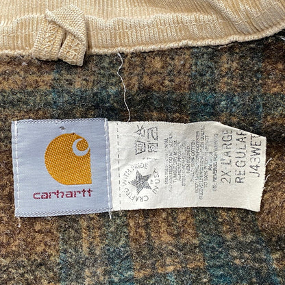 【現状渡し品】【メンズ】 Carhartt カーハート J43WET USA製 90S BLANKET LINER ブランケット ライナー DETROIT JACKET デトロイト ジャケット アウター 146-251201-ya-10-izu サイズ：2XL カラー：ベージュ 万代Net店