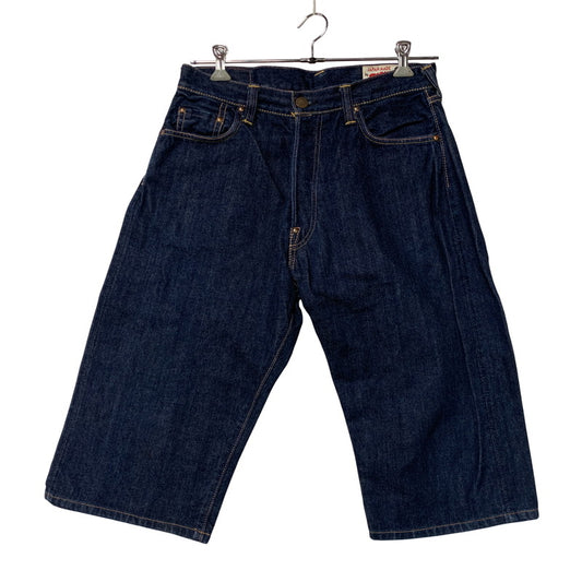 【中古品】【メンズ】 EVISU×SIOTANI BROTHERS エヴィス×シオタニブラザーズ BIG SEAGULL&SKULL DENIM SHORT ビッグ シーガル ＆ スカル デニム ショート ボトムス ズボン 156-251201-cs-04-izu サイズ：32×33 カラー：インディゴ 万代Net店