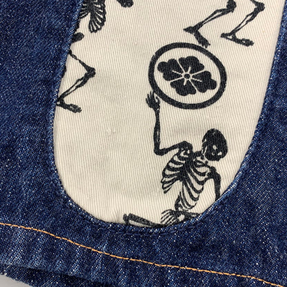 【中古品】【メンズ】 EVISU×SIOTANI BROTHERS エヴィス×シオタニブラザーズ BIG SEAGULL&SKULL DENIM SHORT ビッグ シーガル ＆ スカル デニム ショート ボトムス ズボン 156-251201-cs-04-izu サイズ：32×33 カラー：インディゴ 万代Net店