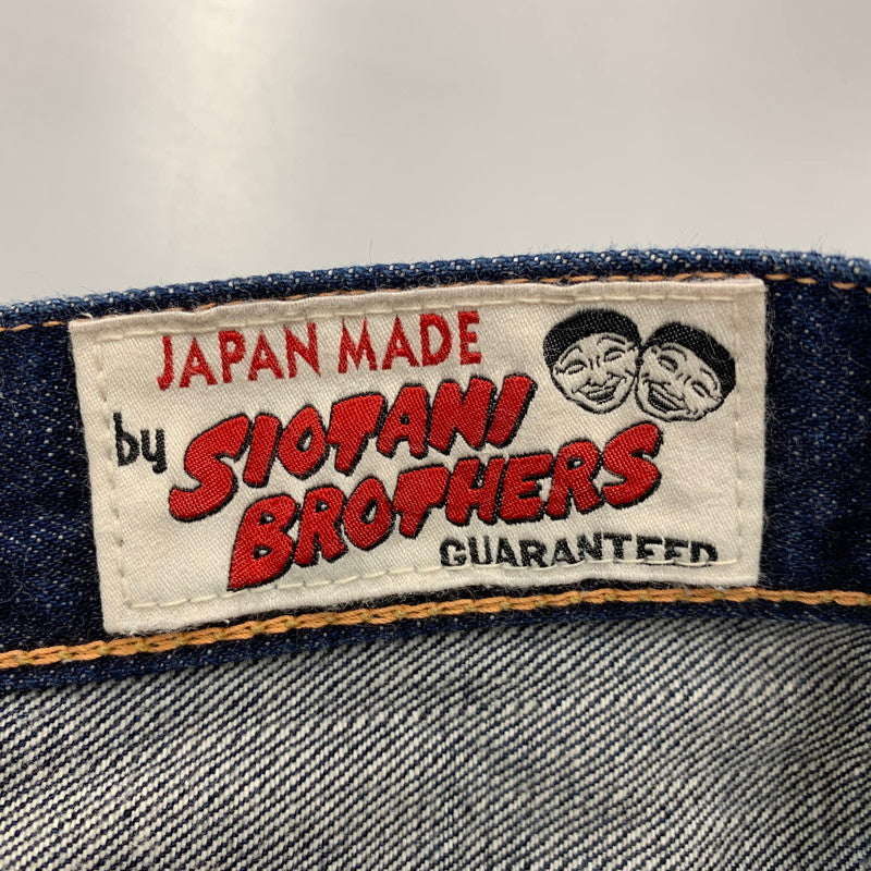 【中古品】【メンズ】 EVISU×SIOTANI BROTHERS エヴィス×シオタニブラザーズ BIG SEAGULL&SKULL DENIM SHORT ビッグ シーガル ＆ スカル デニム ショート ボトムス ズボン 156-251201-cs-04-izu サイズ：32×33 カラー：インディゴ 万代Net店