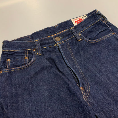 【中古品】【メンズ】 EVISU×SIOTANI BROTHERS エヴィス×シオタニブラザーズ BIG SEAGULL&SKULL DENIM SHORT ビッグ シーガル ＆ スカル デニム ショート ボトムス ズボン 156-251201-cs-04-izu サイズ：32×33 カラー：インディゴ 万代Net店