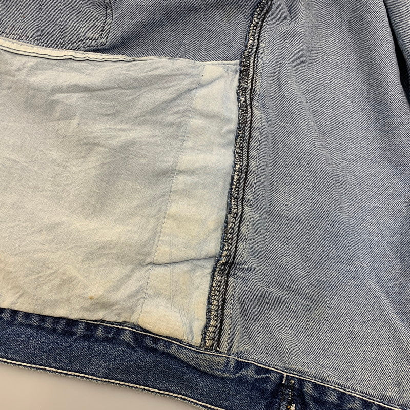 【現状渡し品】【メンズ】 SEAN JOHN COLLECTION ショーン ジョン コレクション 90S-00S DENIM JACKET デニム ジャケット アウター 146-251201-cs-01-izu サイズ：4XL カラー：インディゴ 万代Net店