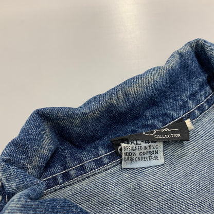 【現状渡し品】【メンズ】 SEAN JOHN COLLECTION ショーン ジョン コレクション 90S-00S DENIM JACKET デニム ジャケット アウター 146-251201-cs-01-izu サイズ：4XL カラー：インディゴ 万代Net店