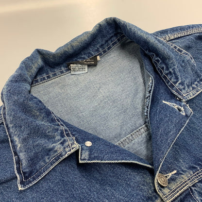 【現状渡し品】【メンズ】 SEAN JOHN COLLECTION ショーン ジョン コレクション 90S-00S DENIM JACKET デニム ジャケット アウター 146-251201-cs-01-izu サイズ：4XL カラー：インディゴ 万代Net店