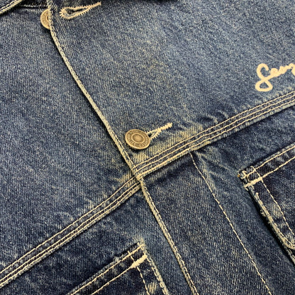 【現状渡し品】【メンズ】 SEAN JOHN COLLECTION ショーン ジョン コレクション 90S-00S DENIM JACKET デニム ジャケット アウター 146-251201-cs-01-izu サイズ：4XL カラー：インディゴ 万代Net店