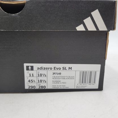 【中古品】【メンズ】 adidas アディダス adizero Evo SL M JP7149 アディゼロ エヴォ SL M スニーカー シューズ 靴 161-251204-as-17-izu サイズ：29cm カラー：CBLACK/FTWWHT/CBLACK 万代Net店