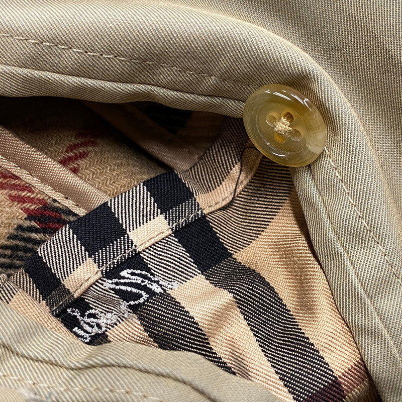 【中古品】【メンズ】 BURBERRY LONDON バーバリー ロンドン NOVA CHECK LINER ノバ チェック ライナー SOUTIEN COLLAR COAT ステン カラー コート アウター 141-251205-ya-17-izu サイズ：下記参照 カラー：ベージュ 万代Net店