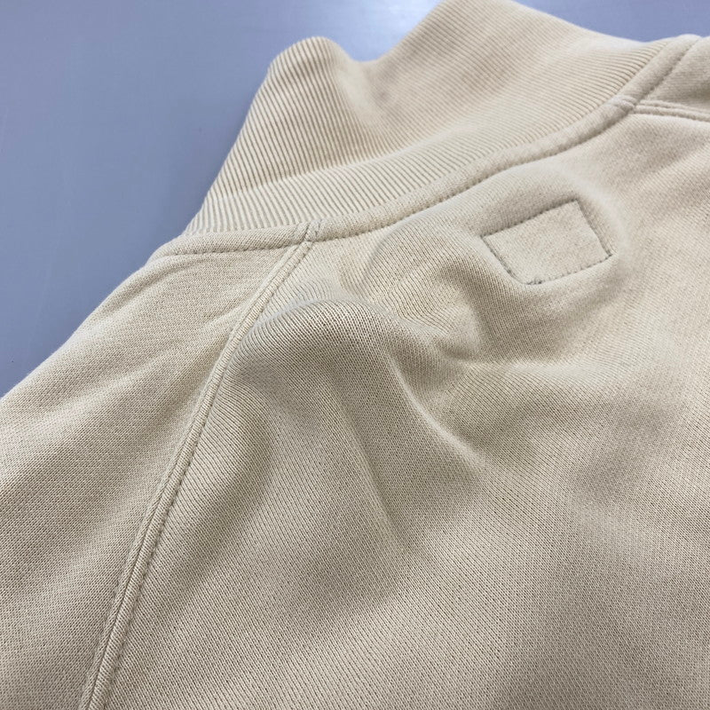 【中古品】【メンズ】 RIB COLLAR ZIP UP SWEATSHIRT リブ カラー ジップアップ スウェットシャツ 長袖 トップス 145-251202-km-03-izu サイズ：L カラー：ベージュ 万代Net店
