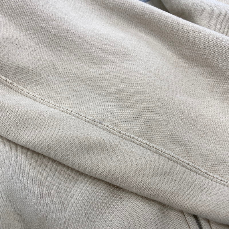 【中古品】【メンズ】 RIB COLLAR ZIP UP SWEATSHIRT リブ カラー ジップアップ スウェットシャツ 長袖 トップス 145-251202-km-03-izu サイズ：L カラー：ベージュ 万代Net店