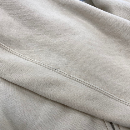 【中古品】【メンズ】 RIB COLLAR ZIP UP SWEATSHIRT リブ カラー ジップアップ スウェットシャツ 長袖 トップス 145-251202-km-03-izu サイズ：L カラー：ベージュ 万代Net店