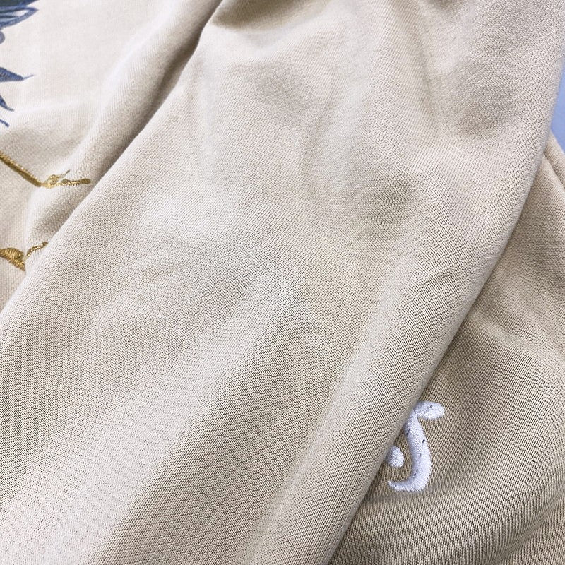 【中古品】【メンズ】 RIB COLLAR ZIP UP SWEATSHIRT リブ カラー ジップアップ スウェットシャツ 長袖 トップス 145-251202-km-03-izu サイズ：L カラー：ベージュ 万代Net店
