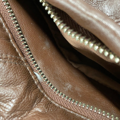 【現状渡し品】【メンズ】 OLD SUPREME オールド シュプリーム LEATHER DOWN JACKET レザー ダウン ジャケット アウター 149-251202-as-11-izu サイズ：XL カラー：ブラウン 万代Net店