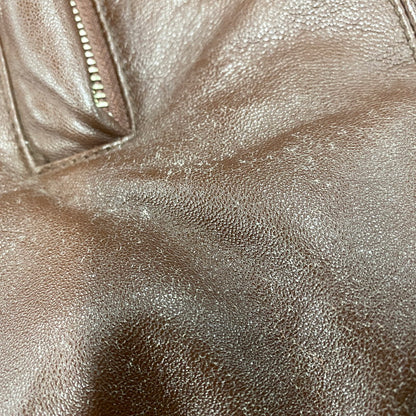 【現状渡し品】【メンズ】 OLD SUPREME オールド シュプリーム LEATHER DOWN JACKET レザー ダウン ジャケット アウター 149-251202-as-11-izu サイズ：XL カラー：ブラウン 万代Net店