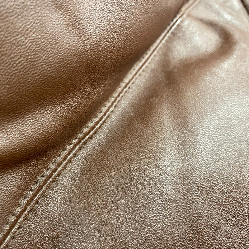 【現状渡し品】【メンズ】 OLD SUPREME オールド シュプリーム LEATHER DOWN JACKET レザー ダウン ジャケット アウター 149-251202-as-11-izu サイズ：XL カラー：ブラウン 万代Net店