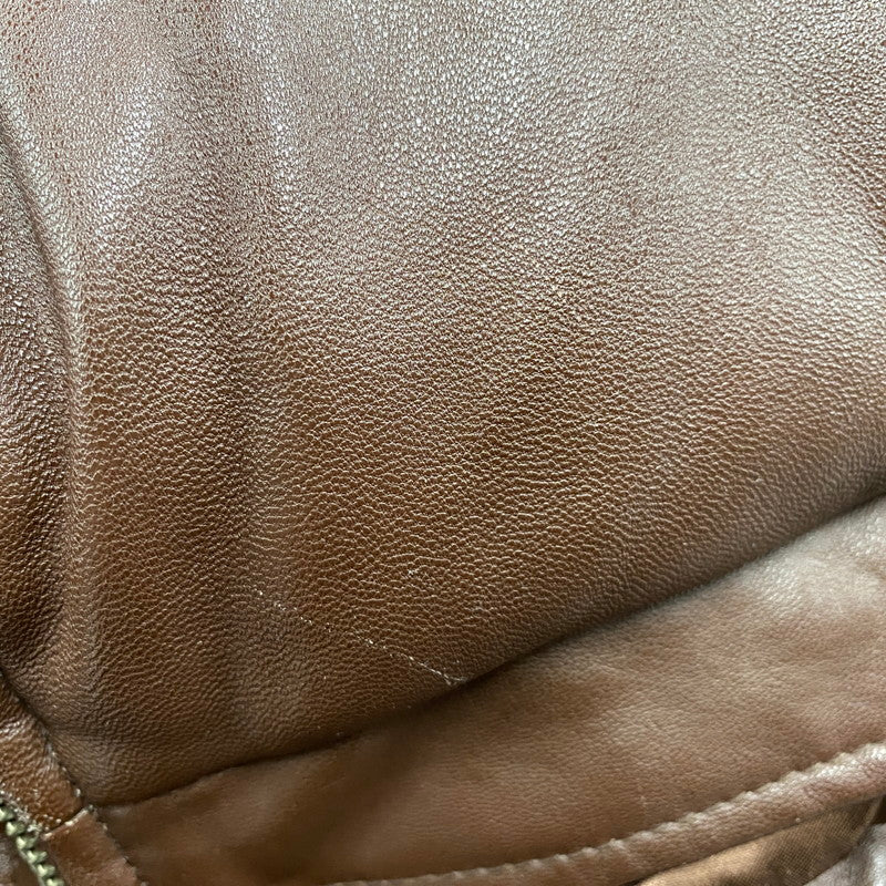 【現状渡し品】【メンズ】 OLD SUPREME オールド シュプリーム LEATHER DOWN JACKET レザー ダウン ジャケット アウター 149-251202-as-11-izu サイズ：XL カラー：ブラウン 万代Net店