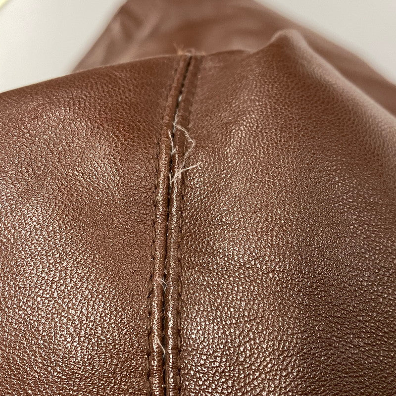 【現状渡し品】【メンズ】 OLD SUPREME オールド シュプリーム LEATHER DOWN JACKET レザー ダウン ジャケット アウター 149-251202-as-11-izu サイズ：XL カラー：ブラウン 万代Net店