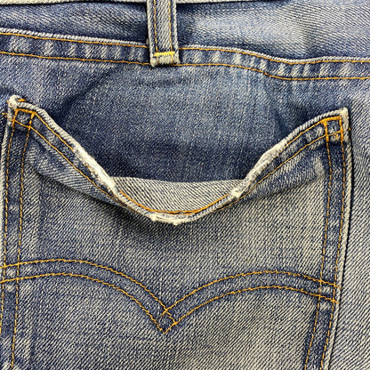 【現状渡し品】【メンズ】 Levi's リーバイス 68606 06年製 日本製 オレンジタブ BIG-E TALONジッパー 00S 606 DENIM PANTS デニム パンツ ボトムス ズボン 157-251211-cs-03-izu サイズ：34 カラー：インディゴ 万代Net店