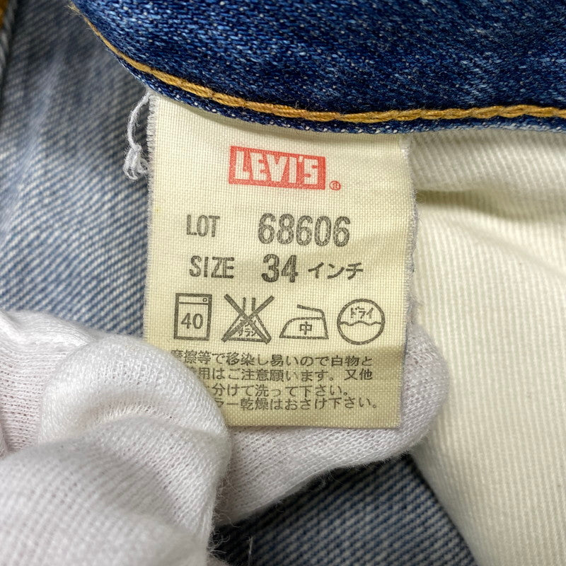 【現状渡し品】【メンズ】 Levi's リーバイス 68606 06年製 日本製 オレンジタブ BIG-E TALONジッパー 00S 606 DENIM PANTS デニム パンツ ボトムス ズボン 157-251211-cs-03-izu サイズ：34 カラー：インディゴ 万代Net店