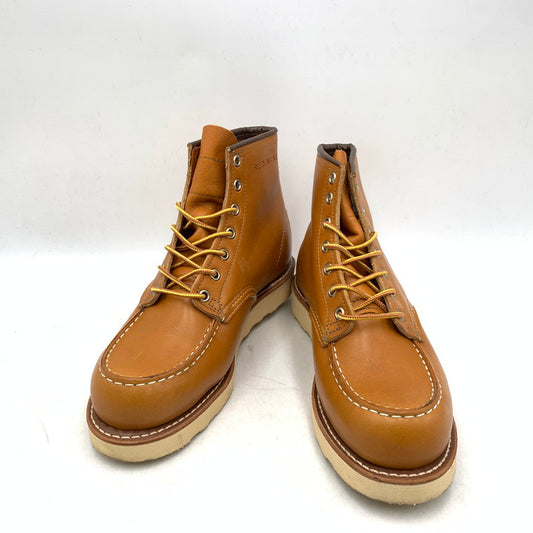 【中古品】【レディース】 RED WING レッドウィング 9875 USA製 四角犬タグ 15年製 IRISH SETTER アイリッシュセッター 6 シックス MOC モック GOLD RUSSET ゴールドラセット SEQUOIA セコイア シューズ ブーツ 靴 167-251205-ya-01-izu サイズ：24.5cm カラー：キャメル 万代Net店