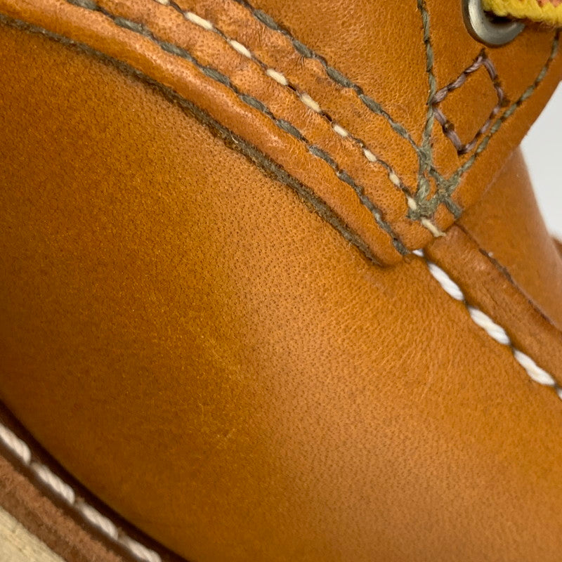 【中古品】【レディース】 RED WING レッドウィング 9875 USA製 四角犬タグ 15年製 IRISH SETTER アイリッシュセッター 6 シックス MOC モック GOLD RUSSET ゴールドラセット SEQUOIA セコイア シューズ ブーツ 靴 167-251205-ya-01-izu サイズ：24.5cm カラー：キャメル 万代Net店