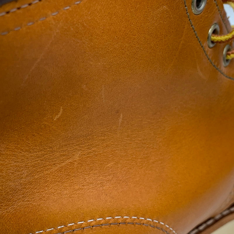 【中古品】【レディース】 RED WING レッドウィング 9875 USA製 四角犬タグ 15年製 IRISH SETTER アイリッシュセッター 6 シックス MOC モック GOLD RUSSET ゴールドラセット SEQUOIA セコイア シューズ ブーツ 靴 167-251205-ya-01-izu サイズ：24.5cm カラー：キャメル 万代Net店