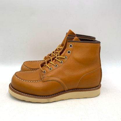 【中古品】【レディース】 RED WING レッドウィング 9875 USA製 四角犬タグ 15年製 IRISH SETTER アイリッシュセッター 6 シックス MOC モック GOLD RUSSET ゴールドラセット SEQUOIA セコイア シューズ ブーツ 靴 167-251205-ya-01-izu サイズ：24.5cm カラー：キャメル 万代Net店