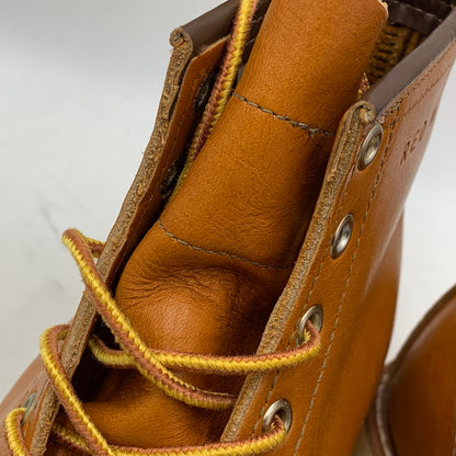 【中古品】【レディース】 RED WING レッドウィング 9875 USA製 四角犬タグ 15年製 IRISH SETTER アイリッシュセッター 6 シックス MOC モック GOLD RUSSET ゴールドラセット SEQUOIA セコイア シューズ ブーツ 靴 167-251205-ya-01-izu サイズ：24.5cm カラー：キャメル 万代Net店
