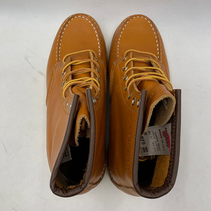【中古品】【レディース】 RED WING レッドウィング 9875 USA製 四角犬タグ 15年製 IRISH SETTER アイリッシュセッター 6 シックス MOC モック GOLD RUSSET ゴールドラセット SEQUOIA セコイア シューズ ブーツ 靴 167-251205-ya-01-izu サイズ：24.5cm カラー：キャメル 万代Net店