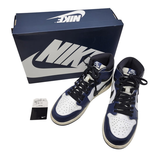 【中古品】【メンズ】 NIKE ナイキ AIR JORDAN 1 RETRO HIGH OG DZ5485-401 エア ジョーダン 1 レトロ ハイ OG スニーカー シューズ 靴 160-251202-as-02-izu サイズ：28.5cm カラー：MIDNIGHT NAVY/BLACK-WHITE-SAIL 万代Net店