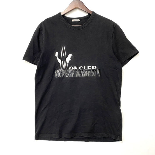 【中古品】【メンズ】 MONCLER モンクレール F10918C70910 MAGLIA T-SHIRT マグリア Tシャツ 半袖 トップス 141-251202-km-01-izu サイズ：L カラー：ブラック 万代Net店
